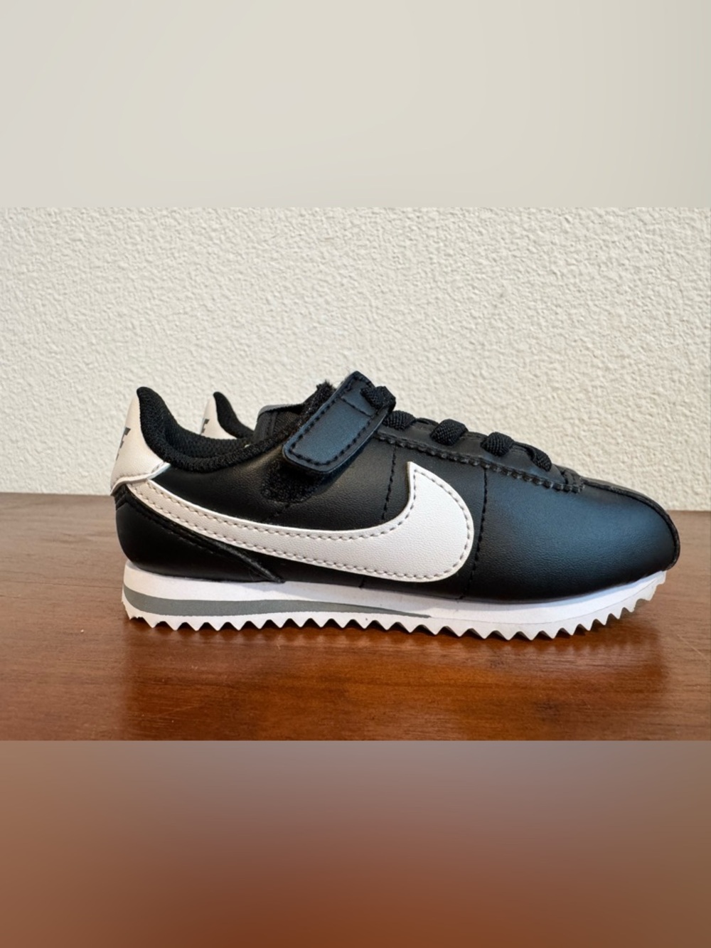 Nike Toddler CORTEZ Black/White Classic Sneaker